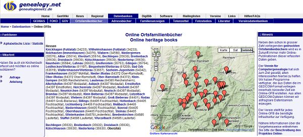 Mit Klick direkt zu den Onlinebüchern OFB Sartseite