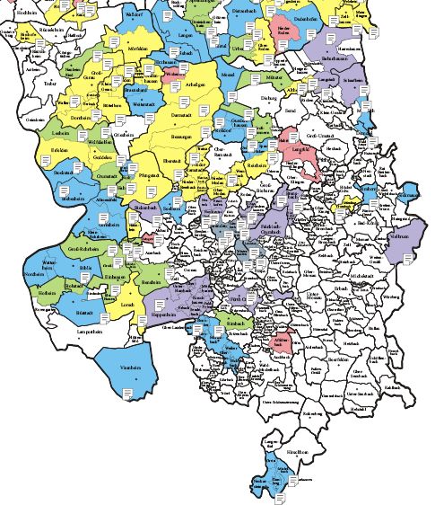 Ausschnitt aus der Hessenkarte